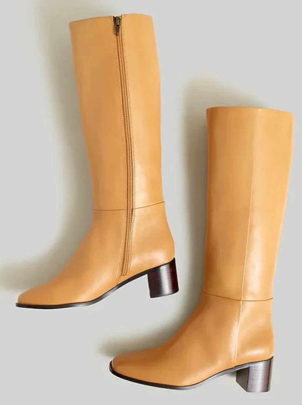 Madewell Monterey Tall Knee High Leather Boots Distant Sand Women's Size 9 New